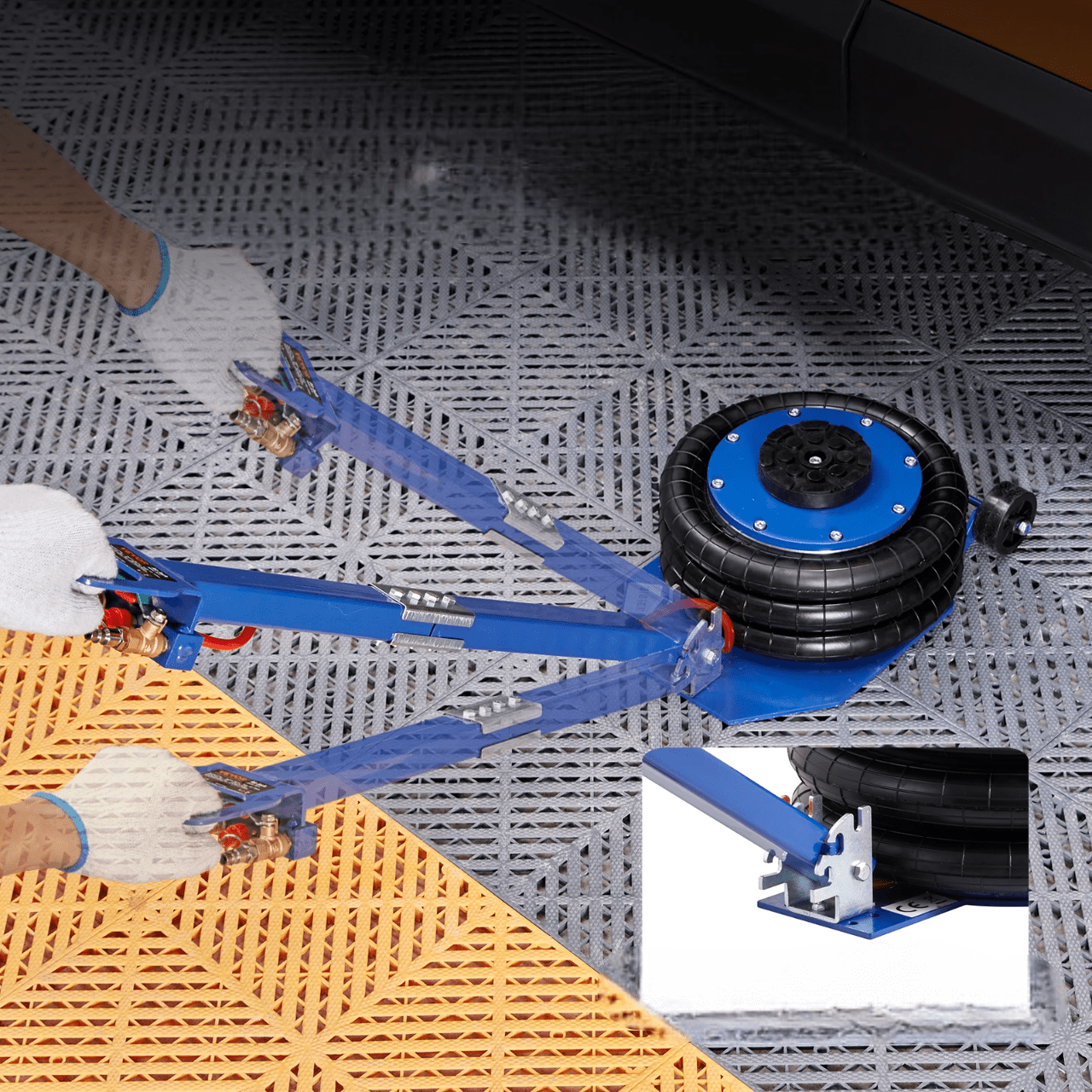 Cric Pneumatique - PneumaticJack™ - Bleu - Autobricoler