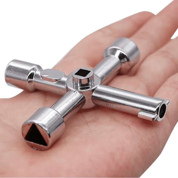 Clé Douille - KeyWrenchCross™ - Carré d'argent - Autobricoler